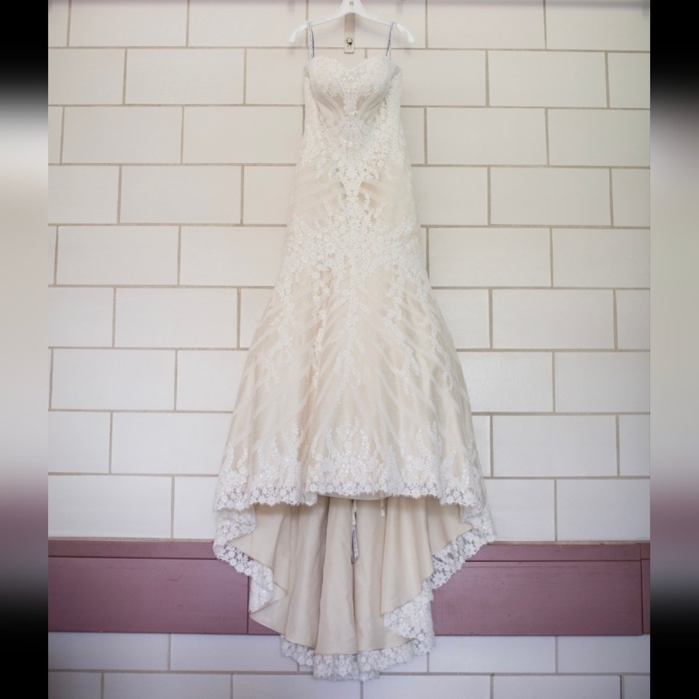 Matthew Christopher | Sophia Wedding Gown & Veil Size 14 - Picture 10 of 16